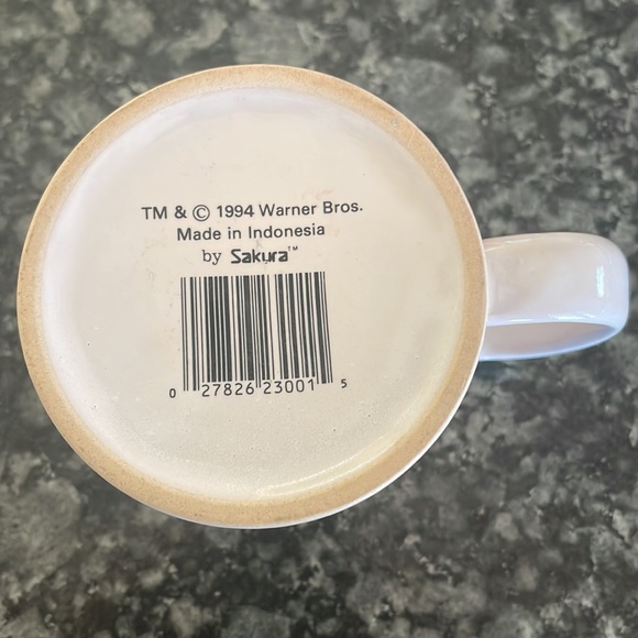 1994 Warner Bros. Tasmanian Devil Mug by Sakura - Picture 6 of 6